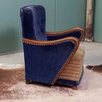 Uniek Frans Antiek Art Deco Kinderfauteuiltje thumbnail 2