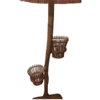 Vintage Rotan Lamp Met Plantenbakjes thumbnail 4