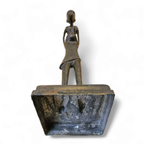 African Bronze Figure Sculpture 1970s thumbnail 11