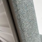 Opnieuw Gestoffeerde Blauwe Gispen 1401 Fauteuil, 1950's thumbnail 5