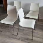 Marco Maran For Knoll – Gigi Chairs White, Set Of 8 thumbnail 3