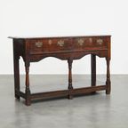 Unieke Antieke Side Table/ Dresser Uit Begin 18e Eeuw Met Een Onvoorstelbaar Patina thumbnail 4