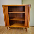 Vintage Deense Kast Kastje Highboard Silkeborg thumbnail 14