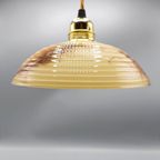 Vintage Hanglamp Gemarmerd Glas Ribbel thumbnail 7
