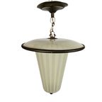 Hanglamp - Messing - Koper - Lantaarnlamp - Jaren 50 thumbnail 8