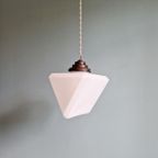 Art Deco Hanglamp, Driehoekige Prismavorm, 1920-30 thumbnail 2