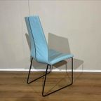 2X Montis Ivy Eetkamerstoelen - Blauw - Leder - Design thumbnail 13