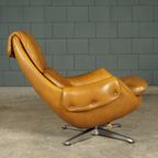 Vintage Lederen Draaifauteuil – Gustav Thams – Jaren 60 thumbnail 16