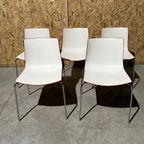 Arper Catifa 46 Design Stoel - Wit/Rood Kunststof thumbnail 7