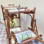 Jaren 60 Etagere Plantentafel Bamboe En Keramiek thumbnail 14