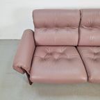 Vintage Coja Bank & Fauteuil Zweden '70 Leer Palissander thumbnail 3