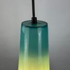 Light Blue Glass Pendant Light By Massimo Vignelli For Venini 1950 thumbnail 7