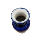 Vintage Franse Keramieken Kobalt Blauwe Vaas thumbnail 6