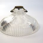 Vintage Glazen Lampenkap Holophane Glas thumbnail 5