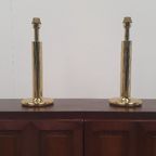 2x Regency Messing Tafellamp Baulmann Leuchten, Duitsland Jaren 80 thumbnail 8