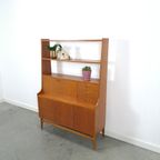 Teak Fineer Kast Uit Zweden Met Klep En Lades thumbnail 19
