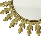 Mid Century Verkoperd Metalen Zonnespiegel Deknudt Convex 50Cm thumbnail 2
