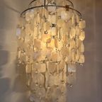 Capiz Hanglamp Vintage Design Lamp Parelmoer Opaline Schelp thumbnail 6