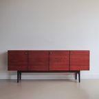 Vintage Deens Dressoir Zwart Wit Lades thumbnail 8