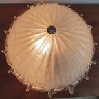 Vintage Ijsglas Plafondlamp Plaffoniere Wandlamp thumbnail 11