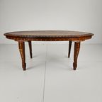 20e-eeuwse Anglo-indiase Ingelegde Botten Salontafel thumbnail 8