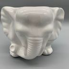 Grote Bloempot Olifant Wit thumbnail 3
