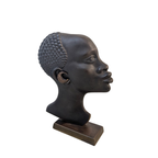 Beeld – Hoofd Afrikaanse Vrouw – Jaren 50 – Karl Hagenauer. thumbnail 3