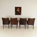 Prachtige Eetkamerstoelen Van Schapenleer (Set Van 4 Stoelen) thumbnail 12