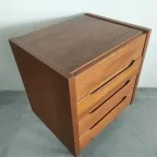 Set Scandinavische Ladekastjes Jaren 60-70 (kleine En Grote, 4 Lades Elk) thumbnail 10