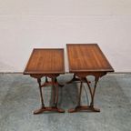 Antieke Mimiset Bijzettafel Set thumbnail 11