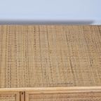 Vintage Bamboe Rattan Sideboard Dressoir Boho Regency ‘70 thumbnail 10