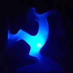 Keith Haring La Linea Lamp Osvaldo Cavandoli Zilver (nieuw In Originele Verpakking) thumbnail 9