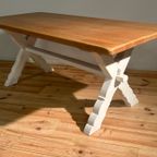 Landelijke Rechthoekige Tafel Met Kruisvoet thumbnail 9