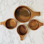 Deens Design Teak Houten Schalen Set thumbnail 2