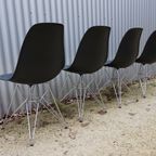 Vintage Zwarte Vitra Dsr Eames Stoelen, Set Van 4 thumbnail 9