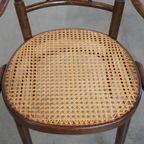 Leuke Originele Vintage Thonet Bistro Design Stoel Met Armleuningen thumbnail 11