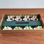 Complete Set Van 8 Porseleinen Plaats Kaarthouders In Originele Doos Crown Staffordshire thumbnail 12