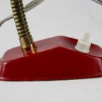 Fm Design Denmark - Red Desklamp - Scandinavian Design - Brass Neck thumbnail 4