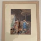 De Gelaarse Kat - Herman Moerkerk (1879-1949) - Watercolour thumbnail 11