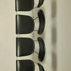 4 X Vintage Stoelen In Skai Leer, Jaren 60 thumbnail 11