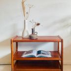 Vintage Deense Teak Bijzettafel Trolley Jaren 60 thumbnail 3