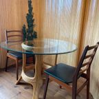 Gabriella Crespi Stijl Ronde Eetkamertafel Met Glazen Top thumbnail 7