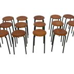 Vintage Kruk Werkkruk - Eromes Marko - 60'S Minimalist Design thumbnail 12
