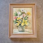 Vintage Schilderij Olieverf Op Doek thumbnail 3