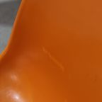 Vintage Seventies Kuipstoel, Eetkamerstoel - Oranje thumbnail 11