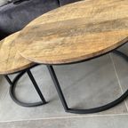 Salontafel Lunata (set Van 2) Oriënt Decor Frame Zwart thumbnail 3