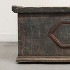 Antieke Beschilderde Bruidskist thumbnail 9