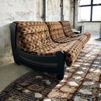Retro Modulaire Zetel / Vintage Fauteuil / Salon 3 Delig thumbnail 2