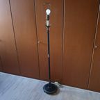 Klassiek - Vloerlamp - Staande Lamp - Met Leder Omkleed -1950 thumbnail 5