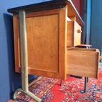 Vintage Bureau, Leraren Lessenaar, Desk, Formica Blad thumbnail 4